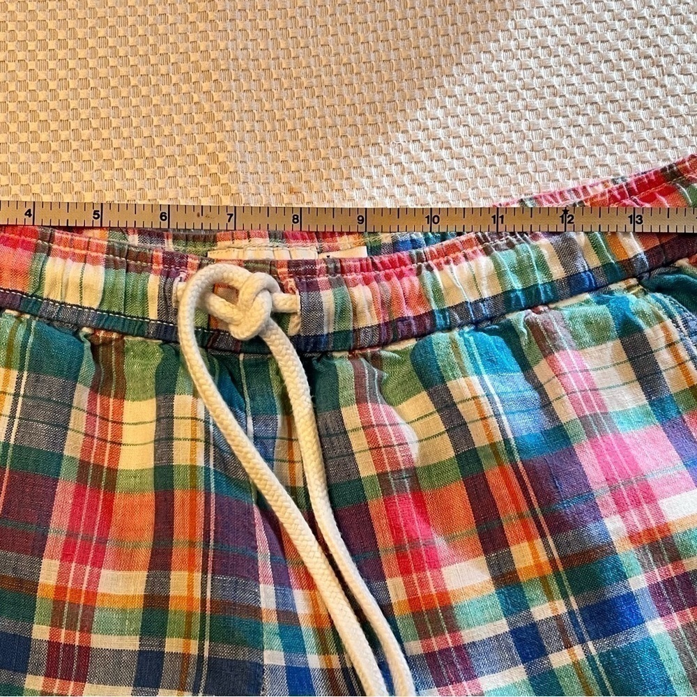 Vineyard Vines Cuffed 100% Linen Shorts Size XS 4 Pockets Cute Fun Summer Staple - Picture 8 of 10